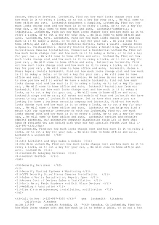 Locksmith Los Angeles CA (310) 982-2988