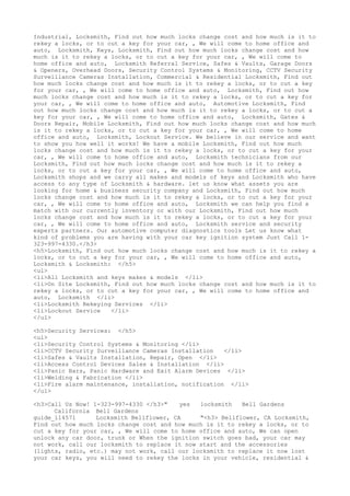 Locksmith Los Angeles CA (310) 982-2988