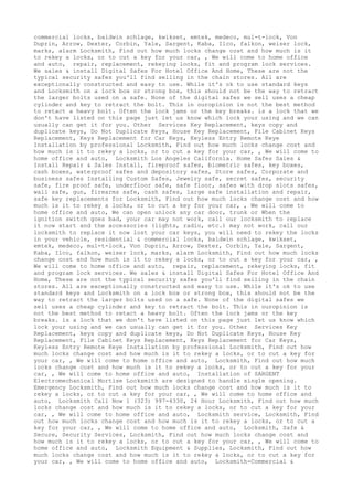 Locksmith Los Angeles CA (310) 982-2988