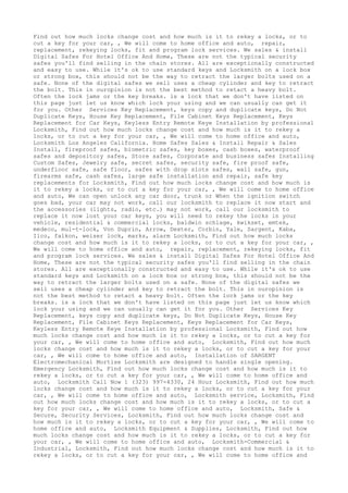 Locksmith Los Angeles CA (310) 982-2988