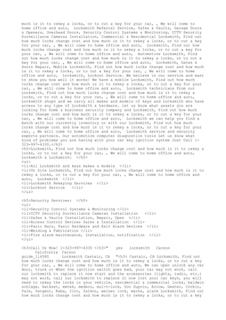 Locksmith Los Angeles CA (310) 982-2988