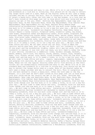 Locksmith Los Angeles CA (310) 982-2988