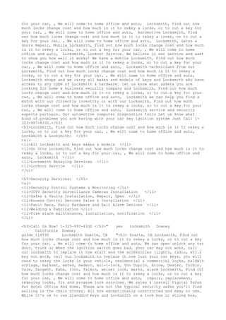 Locksmith Los Angeles CA (310) 982-2988