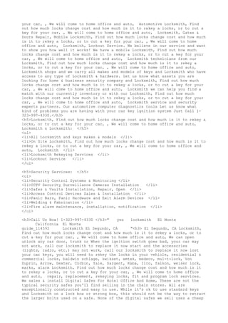 Locksmith Los Angeles CA (310) 982-2988