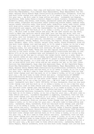 Locksmith Los Angeles CA (310) 982-2988