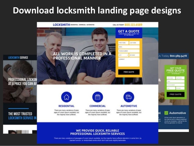 Download locksmith landing page designs
 