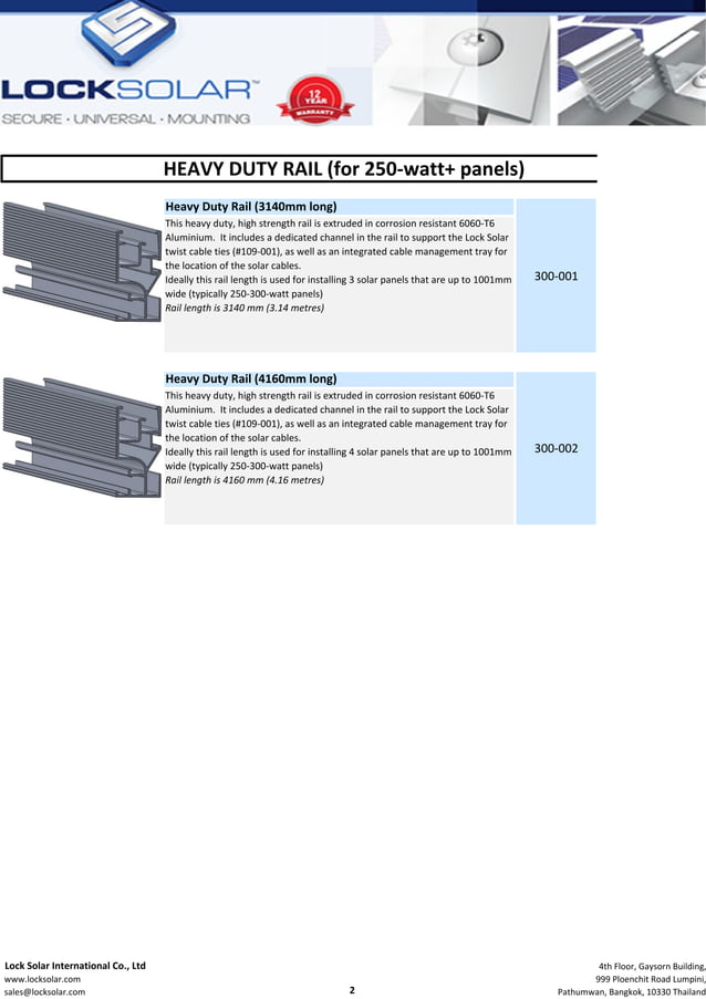 Lock Solar Product Catalogue | PDF | Home Appliances | Home & Garden