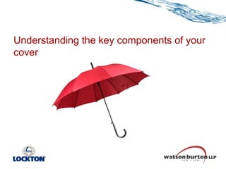 Understanding the key components of your
cover

 