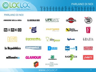 PARLANO DI NOI
8
PARLANO	
  DI	
  NOI	
  
 