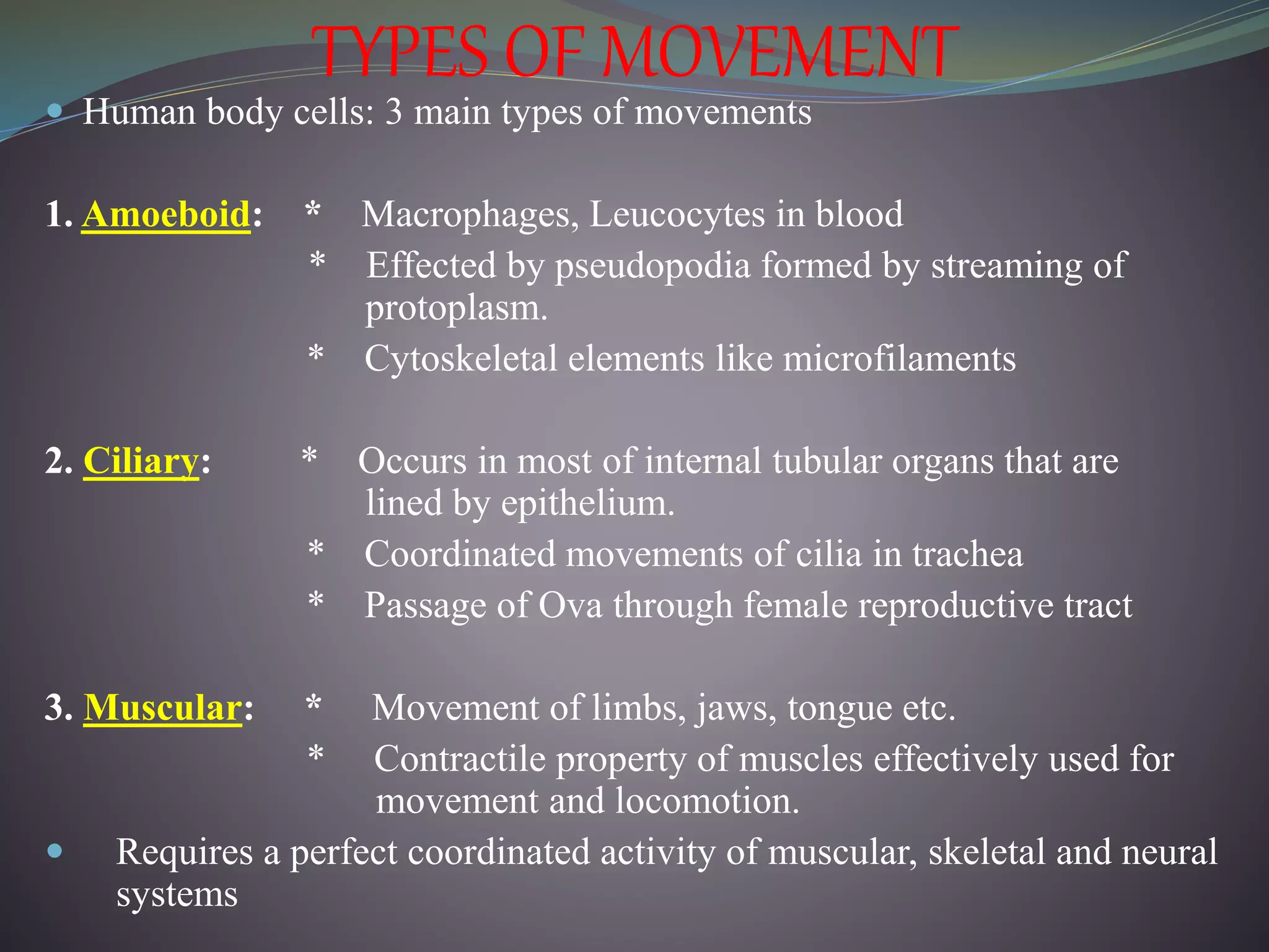 Locomotion and movement In Humans | PPTX | Death, Injury, or Military ...