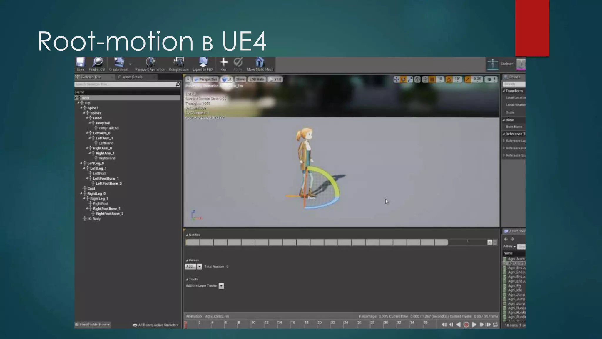 Root-motion в UE4
 