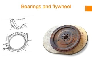 Bearings and flywheel
 