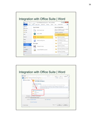 38




Integration with Office Suite | Word




Integration with Office Suite | Word
 
