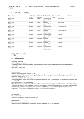 Loctite 577 msds
