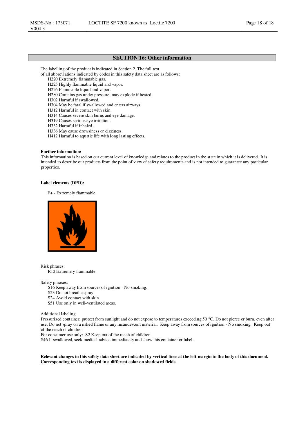 Loctite sf 7200 400 ml msds 235323