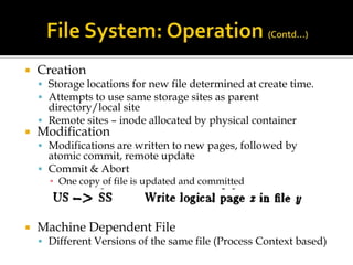 Locus Distributed Operating System | PPTX