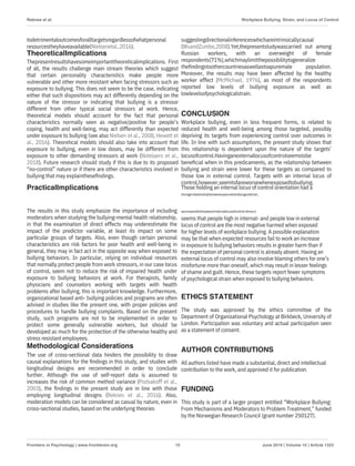 Locus of Control's Role in Workplace Bullying and Psychological Strain ...