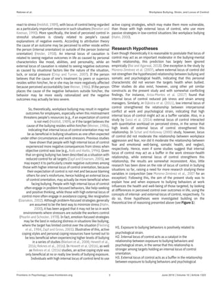 Locus of Control's Role in Workplace Bullying and Psychological Strain ...