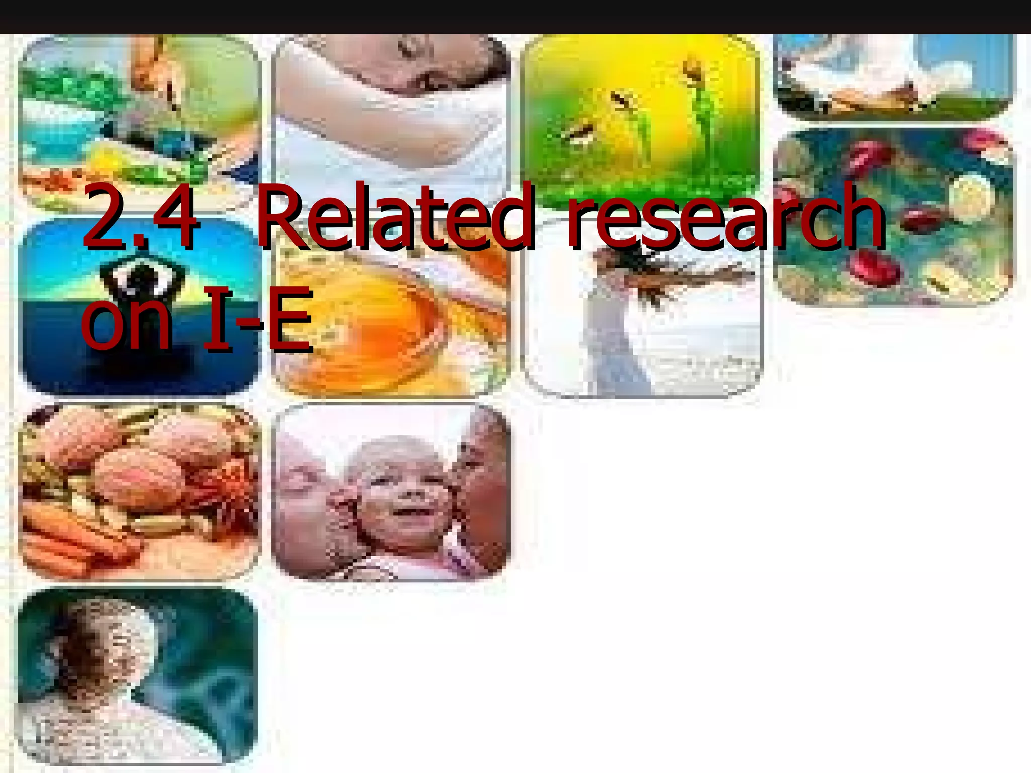 2.4  Related research on I-E 