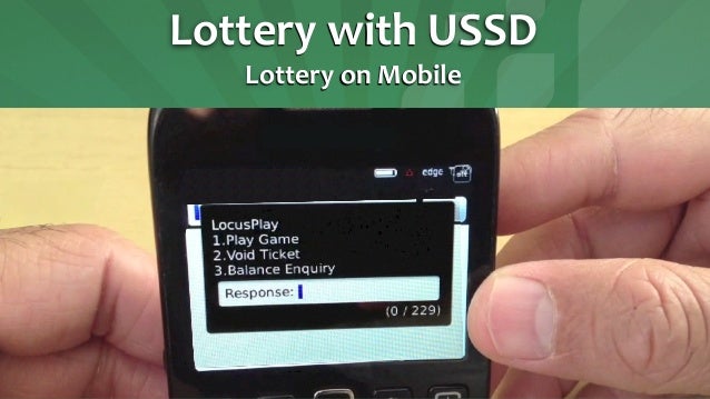 Mobile Lottery With Ussd