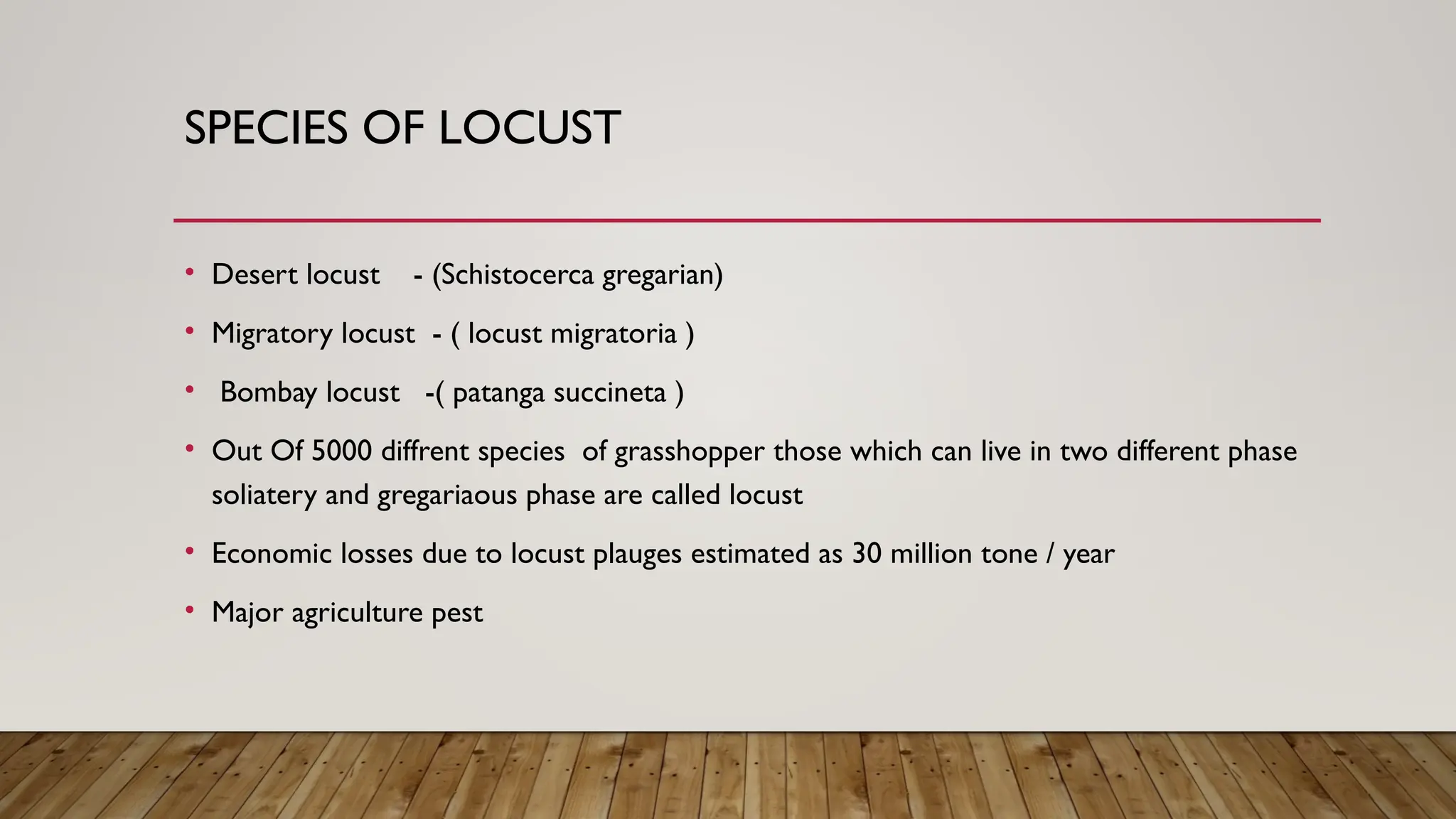 the polyphagous insect locust and their management | PPT