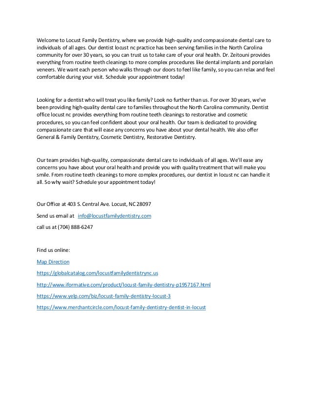 Locust family dentistry