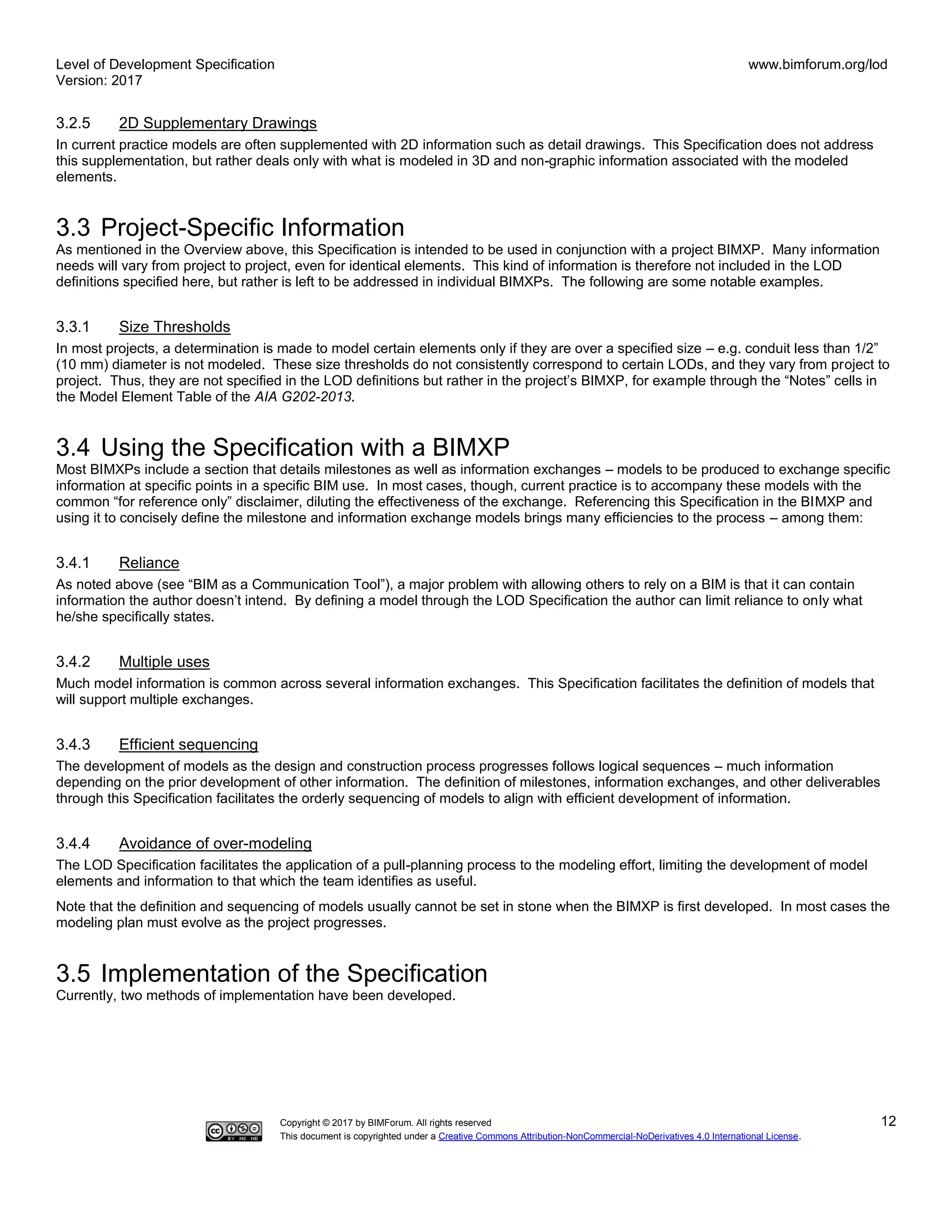 The Level of Development (LOD) Specification 2017 guide | PDF