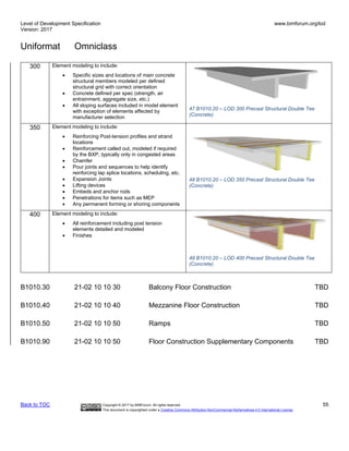 The Level of Development (LOD) Specification 2017 Part I | PDF