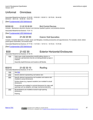 Lod Specification Examples The Level of Development (LOD) Specification 2017 Part I | PDF