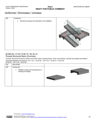 Uniformat Code Ladders LOD-Spec-2023-Part-I-Public-Comment-Draft-2023-12-28.pdf