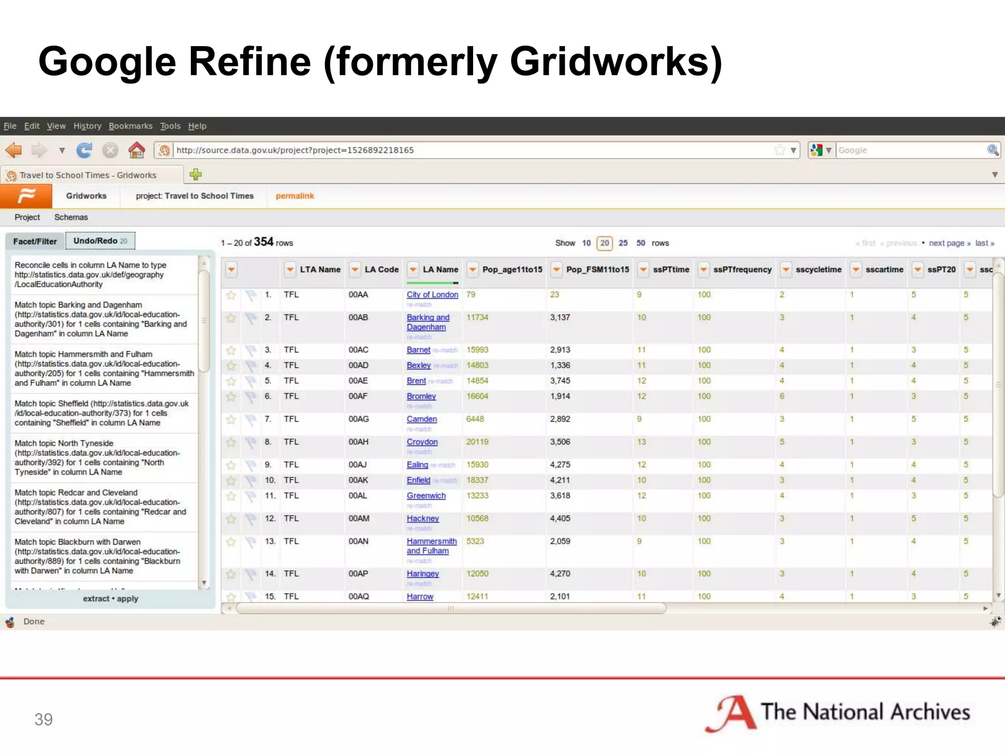 Google Refine (formerly Gridworks)




39
 