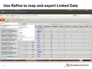 Use Refine to map and export Linked Data




40
 