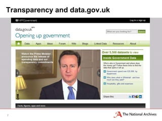 Transparency and data.gov.uk




7
 