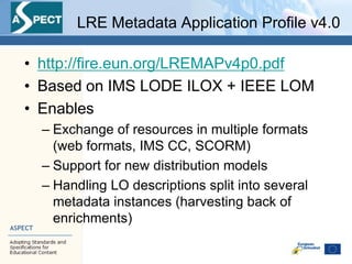 IMS LODE and the ASPECT project | PPTX
