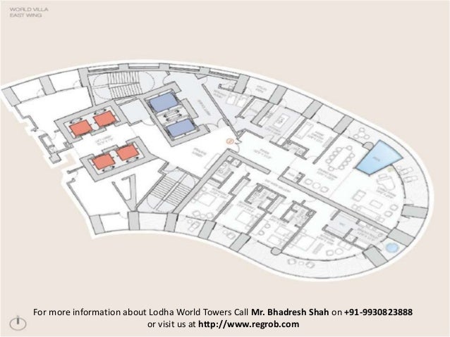 Lodha world towers floorplans, Layoutplan