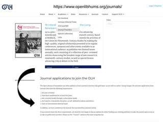 https://www.openlibhums.org/journals/
 