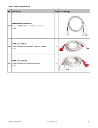 Masimo Ras Rra Catalogo Productos Masimo | PDF