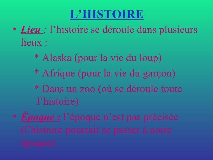 L Oeil Du Loup Fiche De Lecture