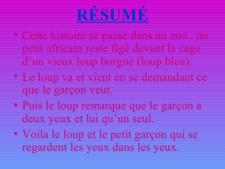 L'oeil Du Loup Resume De Chaque Chapitre L'oeil du loup