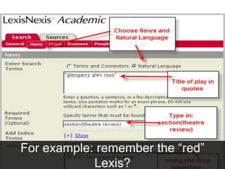For example: remember the “red” Lexis?