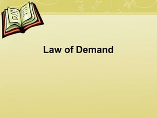 Law of Demand
 