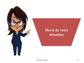 L'offre des transports 31
Merci de votre
attention
 