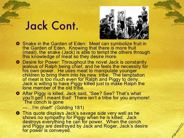 Lord of the flies symbolism meat