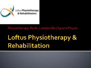 Physiotherapy Perth, Leederville | Sports Physio
 