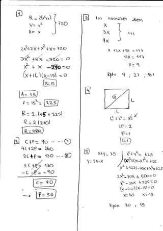 1?-o
2,3+zx tX¿{x= ?Zcz
R = 2F'+x) (
V= x' iI
[=x J
t' /'
z'-)
7T +BX'./
R-Z
Q:2
LI CtP= 9o
tc +2p = t6o
tc+ f : 43o
--o
---@
+á= o
¡F + x -/¡f,s=o
("*tc'l (¡-r: --o
tlDll
= tSL
= F-zsJ
t¿5 + 225)
( zqo)
R: a{Oo
)C ts
tr to: K&cvqn€ll
X1
tsXI
Qx J
/gq
tt rl
X +3X +{X :4{,}
4]X = 441
X:9
q*cr q ; 21 ,-s'
L
tg X$l r
Y= 3s-X
6t
2
t+É-
zÉ=
É=4
P
:s I *'* L= [zs
/ Xf* (rs-xL. o ¿s
/y. srazLS_IoX+X!¿
L>&-loK { 6@= o
Yl -
'tEx ¡3so = o
I -r-o[x- ts'o
X= Xrl X:45
a
r,l-a Lo ', 43
 