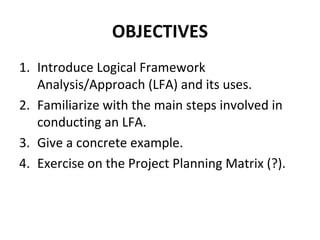 Log frame-analysis | PPT