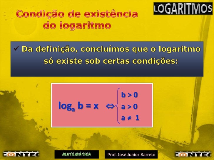 7=0.845 log Aula de LOGARITMOS