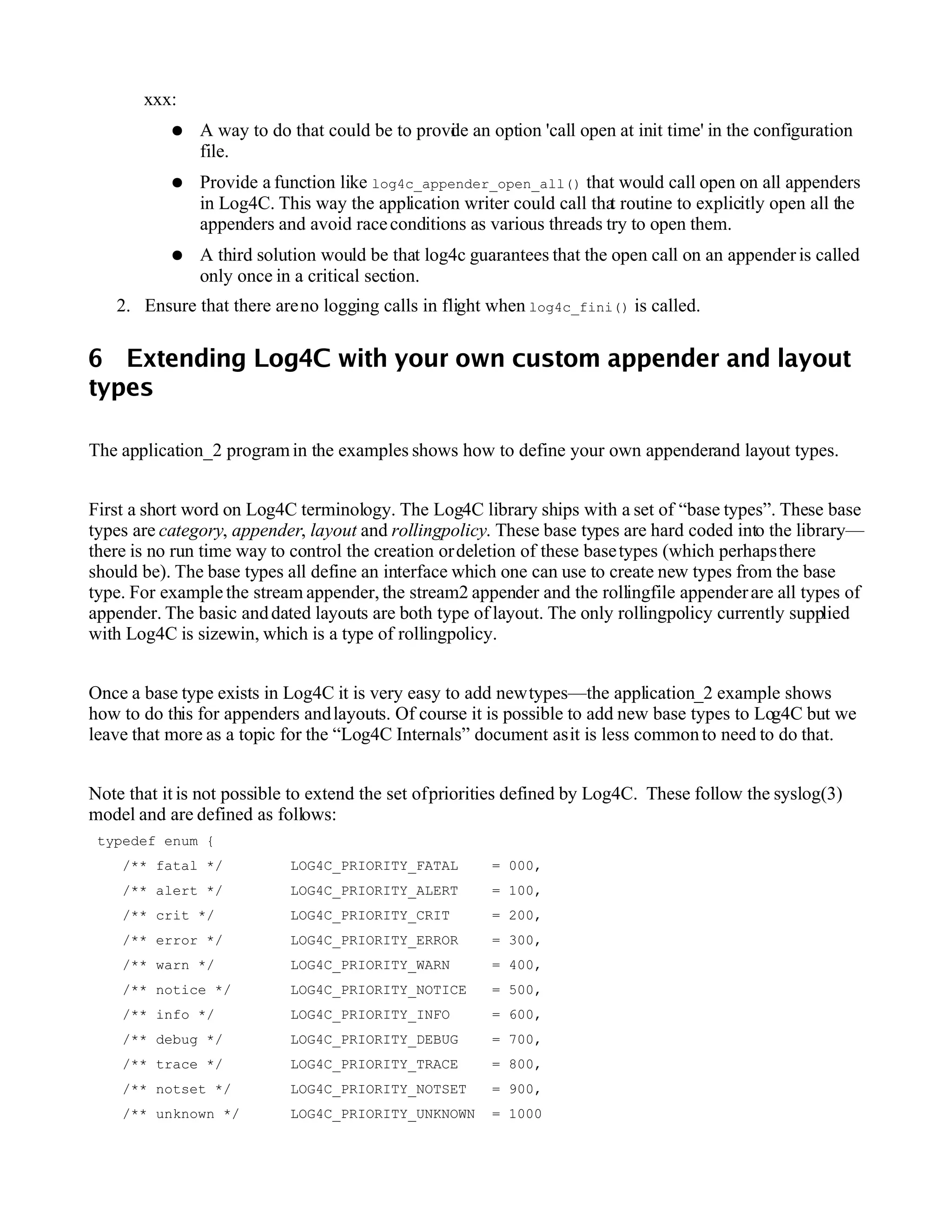 Log4 C Developers Guide