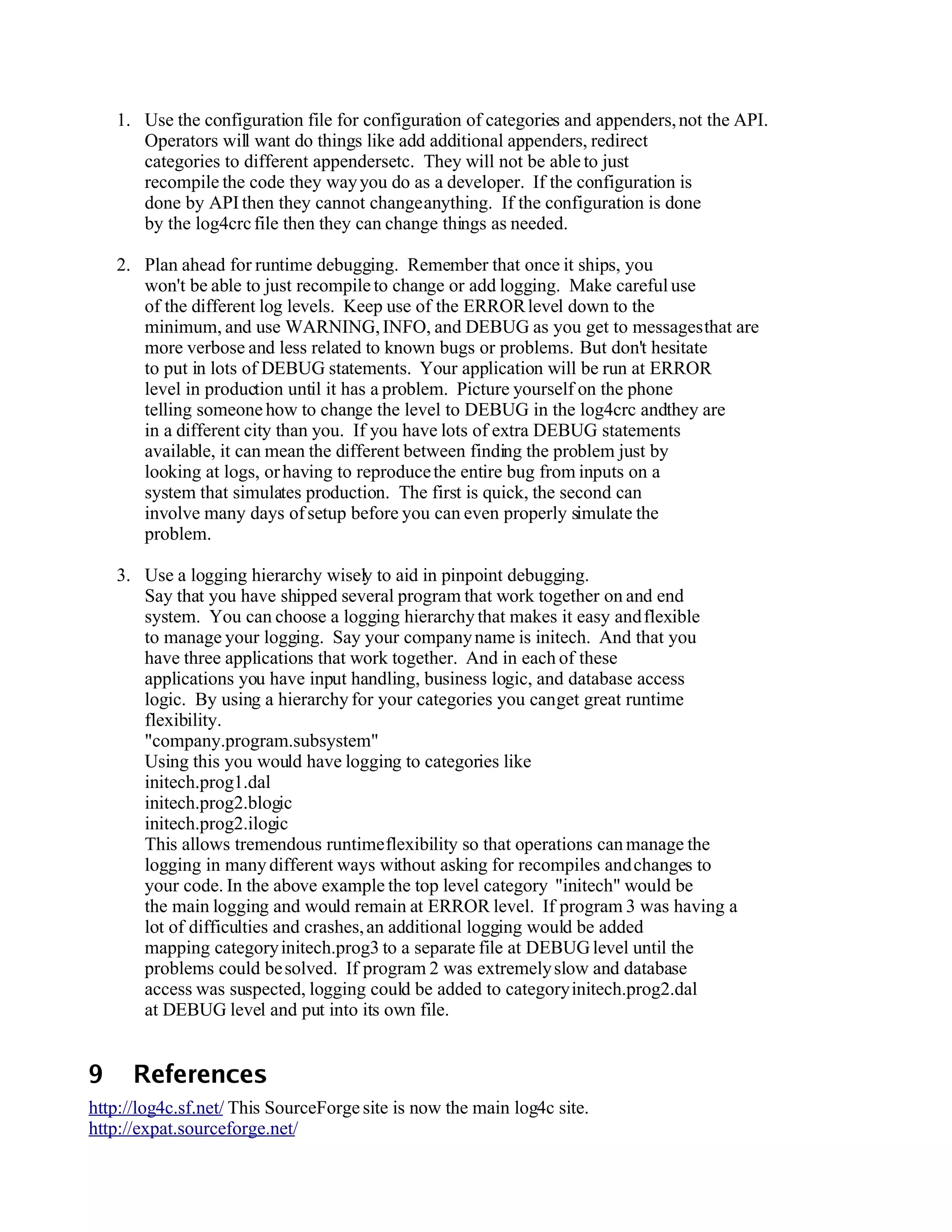 Log4 C Developers Guide