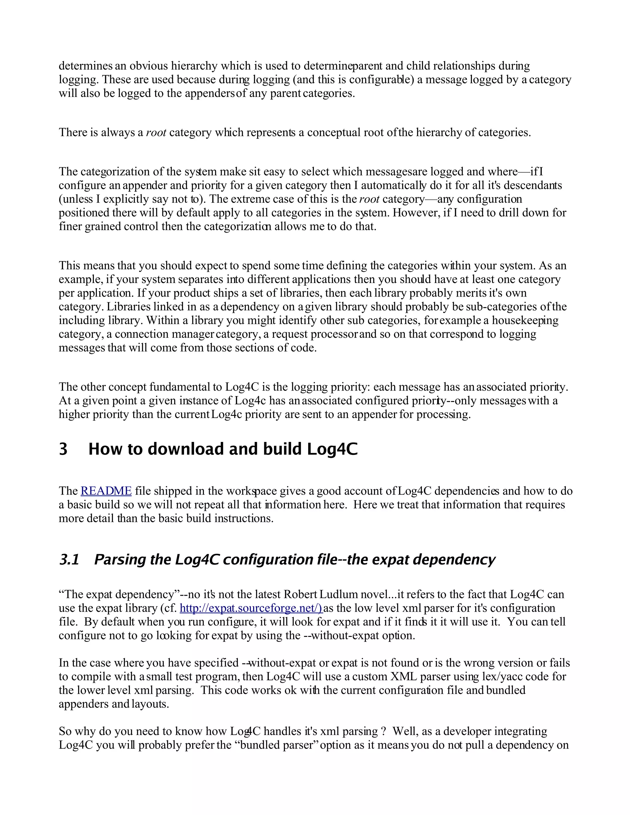 Log4 C Developers Guide
